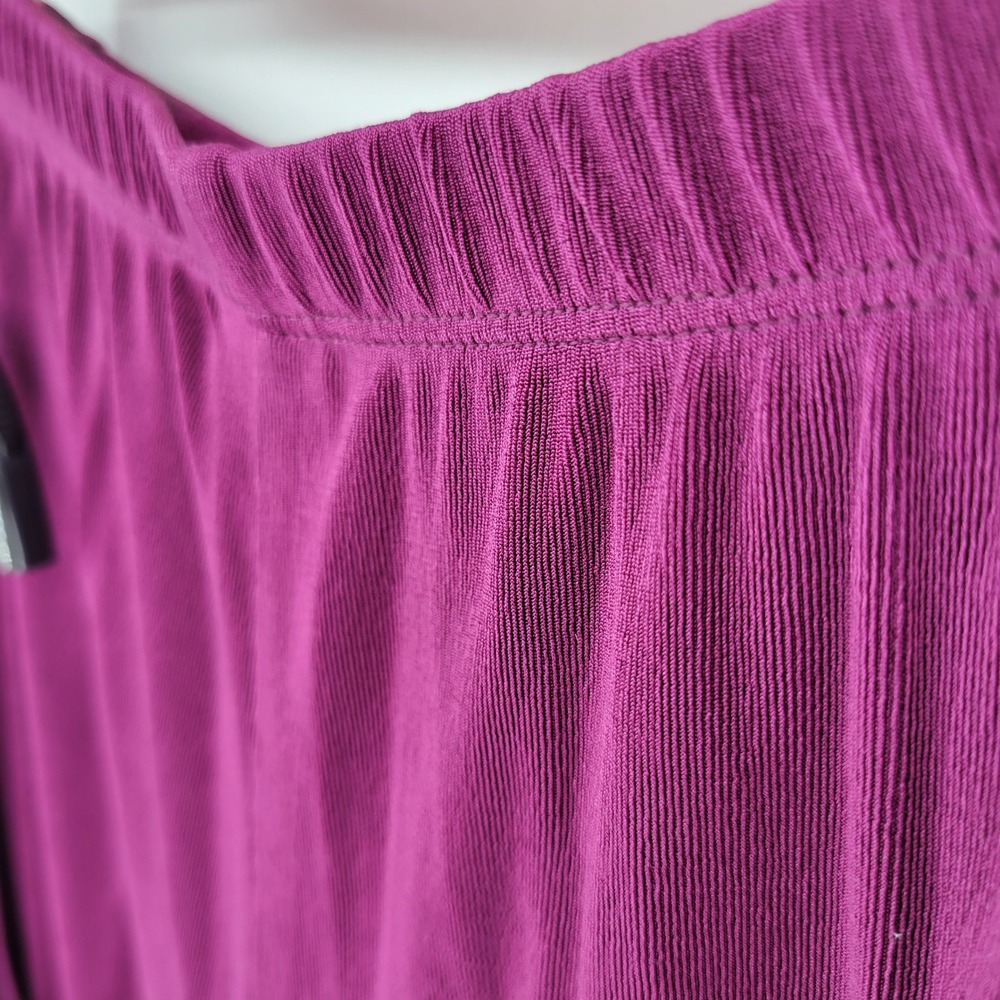 Chicos Travelers Plum Purple 2 Piece Set Tank Top Straight Leg Pants Size 3 XL - Picture 6 of 8